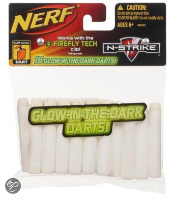 NERF N-Strike Elite Glow in the Dark Refill - 16 Darts (Nerf), Hasbro