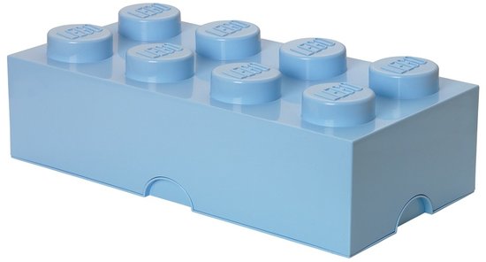 Boxart van Opbergbox - 8-Brick Azuurblauw (Opbergboxen), LEGO Opbergbox