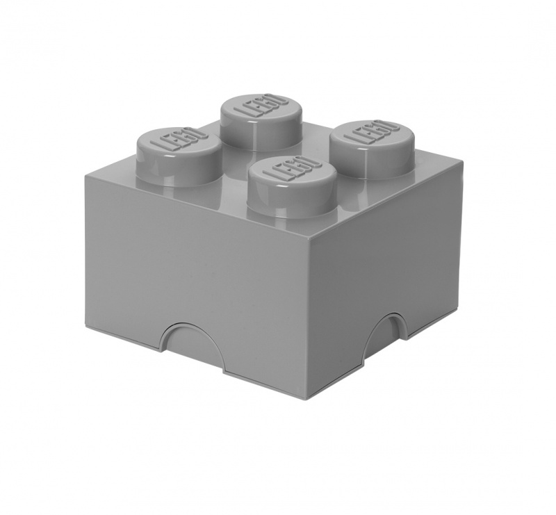 Boxart van Opbergbox - 4-Brick Grijs (Opbergboxen), LEGO Opbergbox