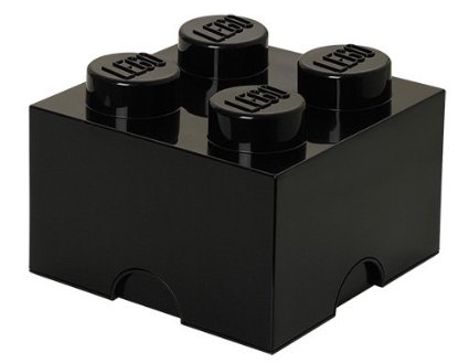 Boxart van Opbergbox - 4-Brick Zwart (40031733) (Opbergboxen), LEGO Opbergbox