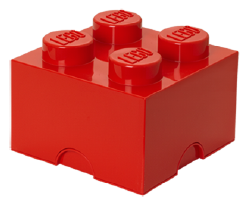 Boxart van Opbergbox - 4-Brick Rood (40031730) (Opbergboxen), LEGO Opbergbox