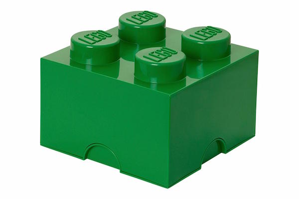 Boxart van Opbergbox - 4-Brick Donkergroen (40031734)  (Opbergboxen), LEGO Opbergbox