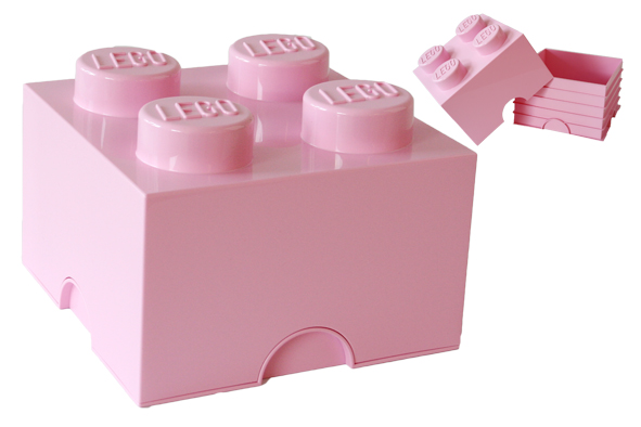 Boxart van Opbergbox - 4-Brick Lichtroze (733316) (Opbergboxen), LEGO Opbergbox