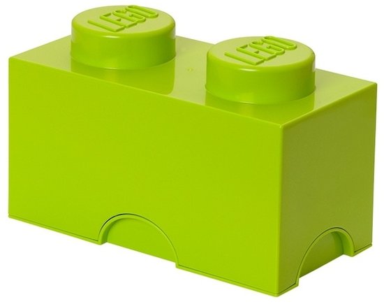 Boxart van Opbergbox - 2-Brick Limegroen (40021220) (Opbergboxen), LEGO Opbergbox