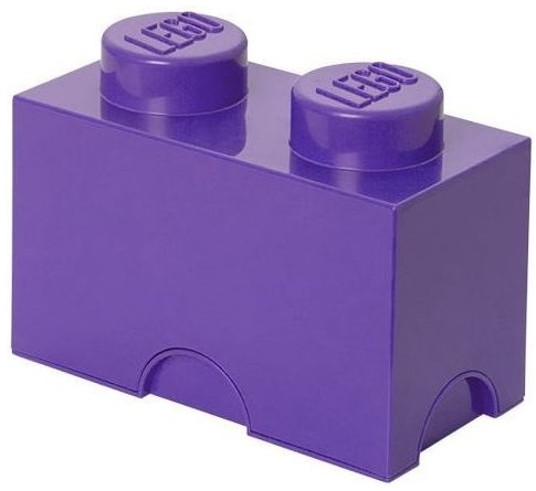 Boxart van Opbergbox - 2-Brick Paars (8017910) (Opbergboxen), LEGO Opbergbox