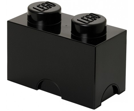 Boxart van Opbergbox - 2-Brick Zwart (40021733) (Opbergboxen), LEGO Opbergbox
