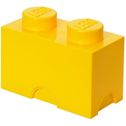 Boxart van Opbergbox - 2-Brick Geel (Opbergboxen), LEGO opbergbox