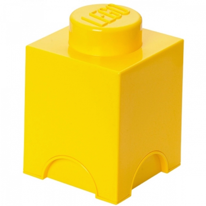 Boxart van Opbergbox - 1-Brick Geel (Opbergboxen), LEGO Opbergbox