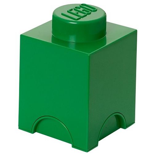 Boxart van Opbergbox - 1-Brick Donkergroen (Opbergboxen), LEGO Opbergbox