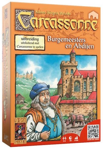 Carcassonne: Uitbreiding Burgemeesters & Abdijen (Bordspellen), 999 Games