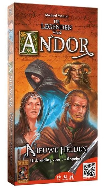 De Legenden van Andor Uitbreiding: Nieuwe Helden 5/6 (Bordspellen), 999 Games