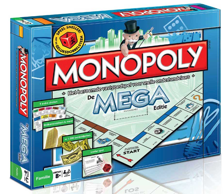 Monopoly: De Mega Editie (Bordspellen), Hasbro Games