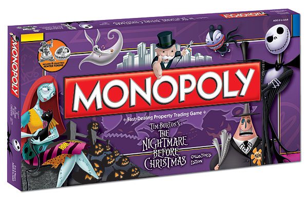 Monopoly: Nightmare Before Christmas (Bordspellen), Hasbro Games
