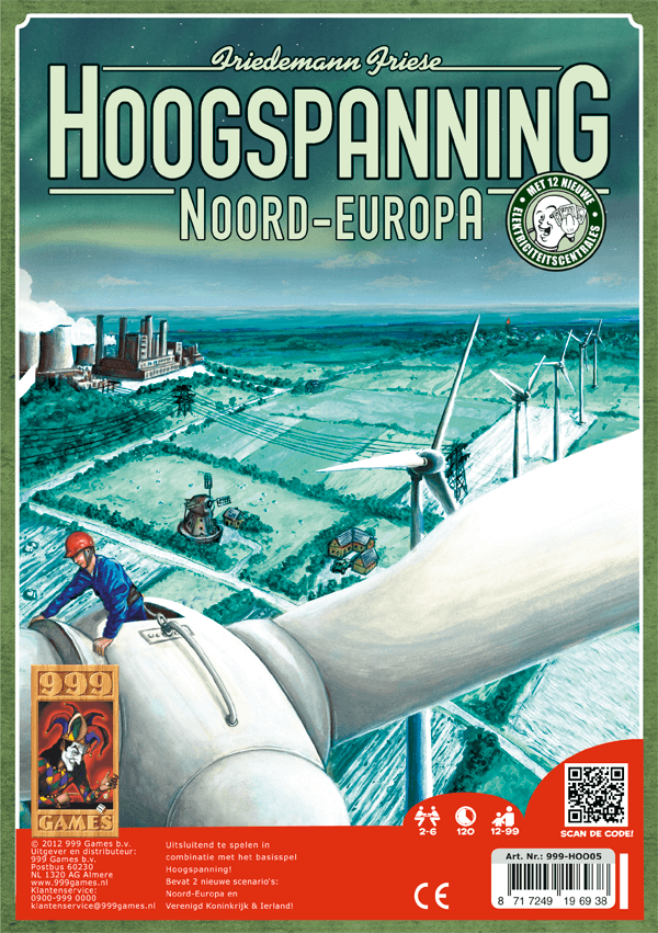 Hoogspanning Uitbreiding: Noord Europa (Bordspellen), 999 Games
