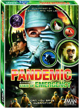 Pandemic Uitbreiding: State of Emergency (Bordspellen), Z-Man Games