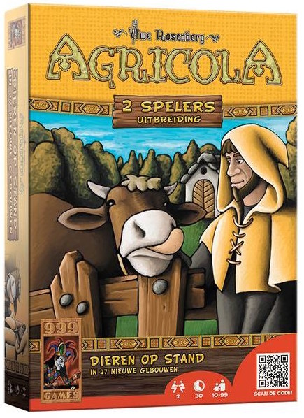 Agricola: 2 Spelers Uitbreiding 1: Dieren op Stand (Bordspellen), 999 Games