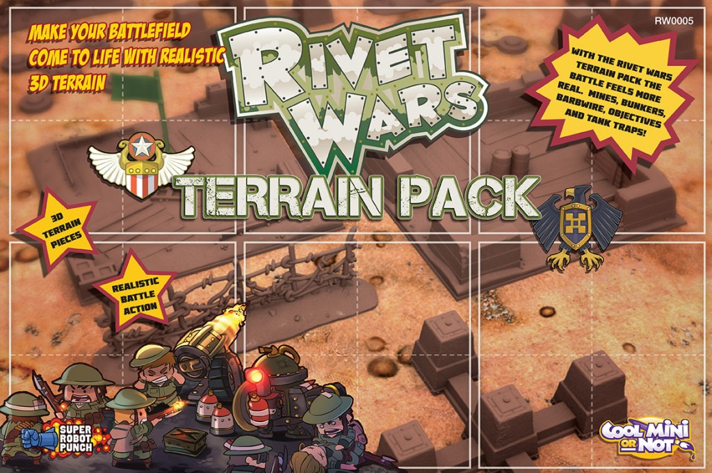 Rivet Wars Uitbreiding: Terrain Pack (Bordspellen), Cool Mini or Not