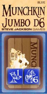 Munchkin Jumbo D6 Blauw (Bordspellen), Steve Jackson Games