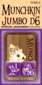 Munchkin Jumbo D6 Paars (Bordspellen), Steve Jackson Games