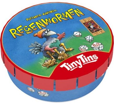Tiny Tins: Regenwormen (Bordspellen), 999 Games 