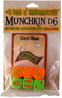 Munchkin Apocalypse Bag O' Radioactive Munchkin Dice (Bordspellen), Steve Jackson Games 