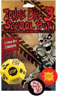 Zombie Dice Uitbreiding: 3 School Bus (Bordspellen), Steve Jackson Games 