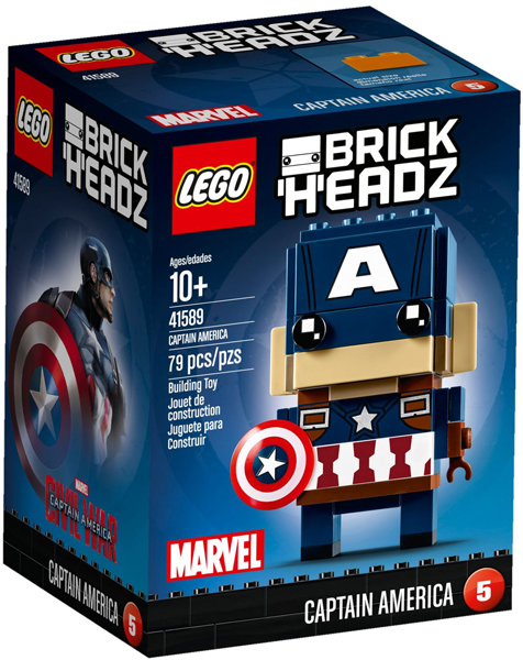 Boxart van Captain America (BrickHeadz) (41589) (Brickheadz), BrickHeadz