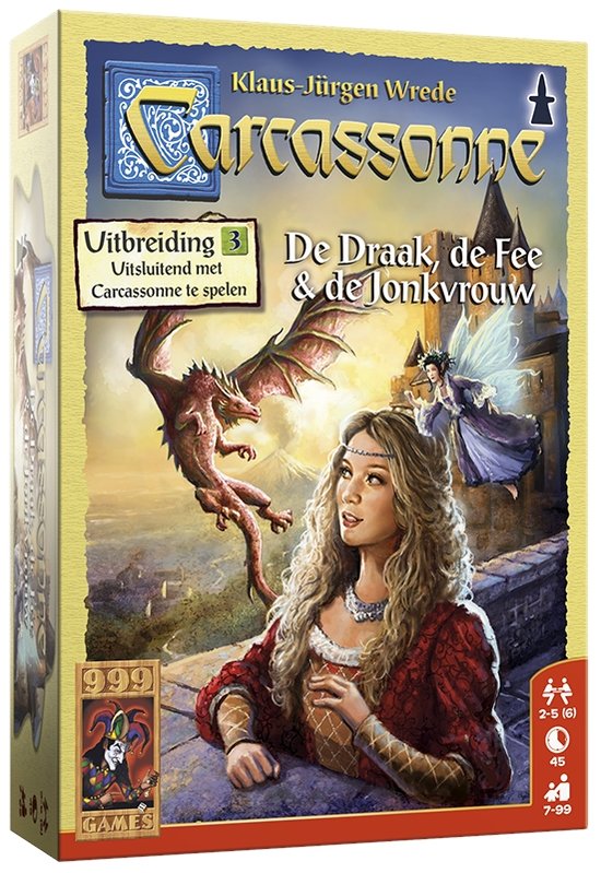 Carcassonne Uitbreiding: De Draak, de Fee en de Jonkvrouw (nieuwe stijl) (Bordspellen), 999 games