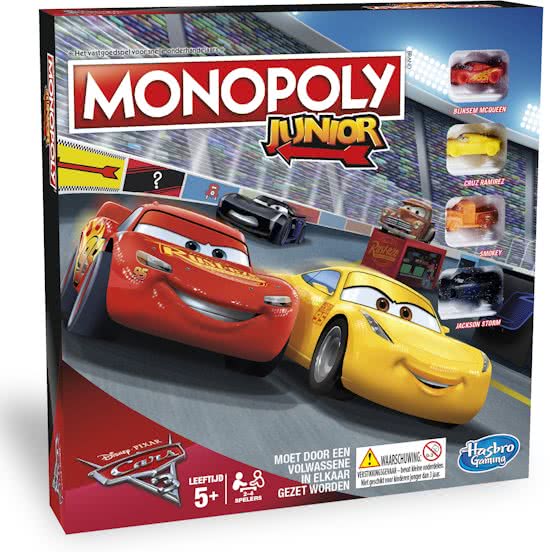 Monopoly Junior: Cars 3 (Bordspellen), Hasbro Games