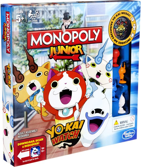 Monopoly Junior: Yokai Watch (Bordspellen), Hasbro Games