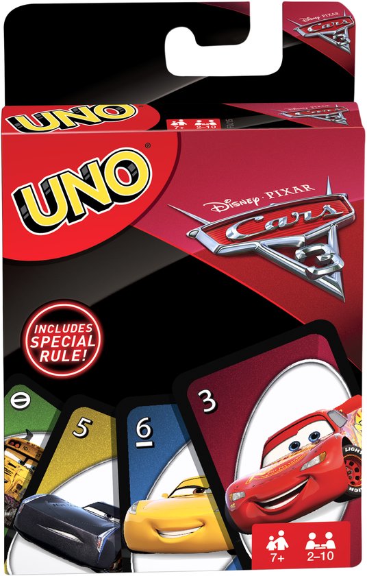 Cars 3: Uno (Bordspellen), Mattel Games