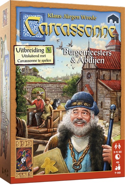 Carcassonne: Uitbreiding Burgemeesters En Abdijen (Nieuwe Stijl) (Bordspellen), 999 Games