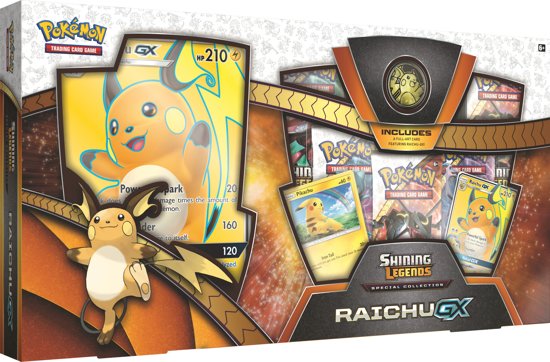 Pokemon Shining Legends Special Collection Box: Raichu GX (Pokemon), The Pokemon Company 