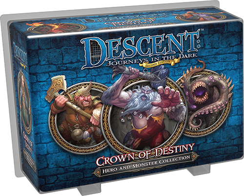 Descent 2nd Edition Hero & Monster Collection: Crown of Destiny (Bordspellen), Fantasy Flight Games