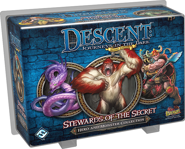 Descent 2nd Edition Hero & Monster Collection: Stewards of the Secret (Bordspellen), Fantasy Flight Games