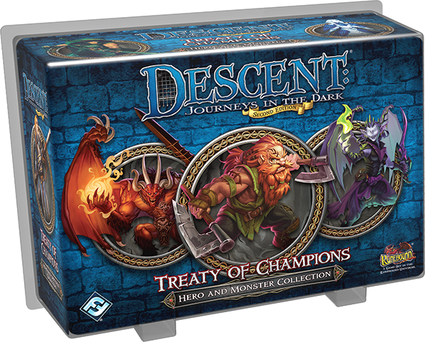 Descent 2nd Edition Hero & Monster Collection: Treaty of Champions (Bordspellen), Fantasy Flight Games