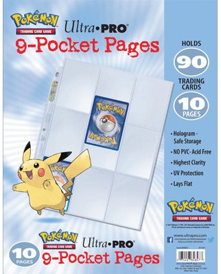 Pokemon Verzamelmap 9-Pocket: Losse pagina's (Pokemon), Ultra Pro