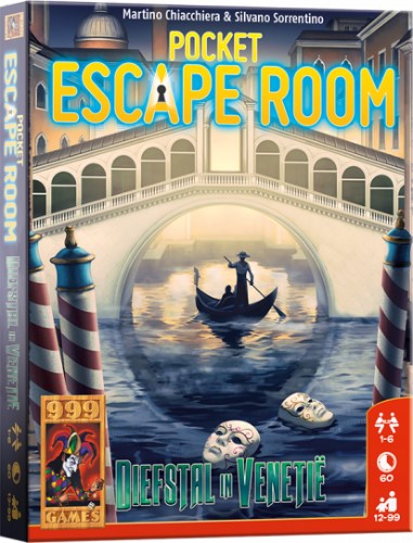 Pocket Escape Room: Diefstal In Venetie (Bordspellen), 999 Games