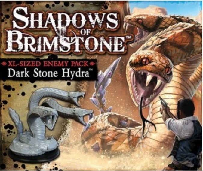 Shadows of Brimstone Uitbreiding: Dark Stone Hydra - XL Enemy Pack (Bordspellen), Flying Frog Productions
