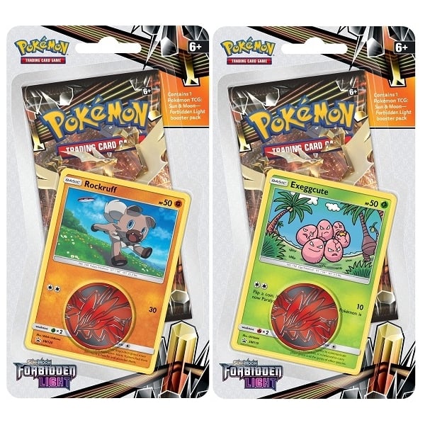 Pokemon Sun & Moon Forbidden Light Blister Pack: Rockruff of Exeggcute (3-Delig) (Pokemon), The Pokemon Company