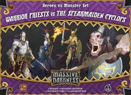 Massive Darkness Heroes & Monster Set: Warrior Priests vs The Spearmaiden Cyclops (Bordspellen), Cool Mini Or Not