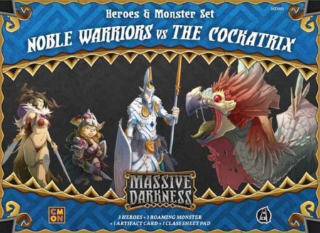 Massive Darkness Heroes & Monster Set: Noble Warriors vs The Cockatrix (Bordspellen), Fantasy Flight Games