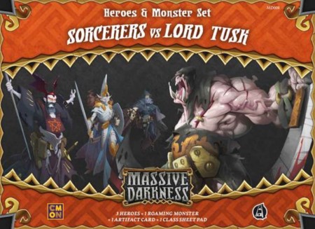 Massive Darkness Heroes & Monster Set: Sorcerers vs Lord Tusk (Bordspellen), Fantasy Flight Games
