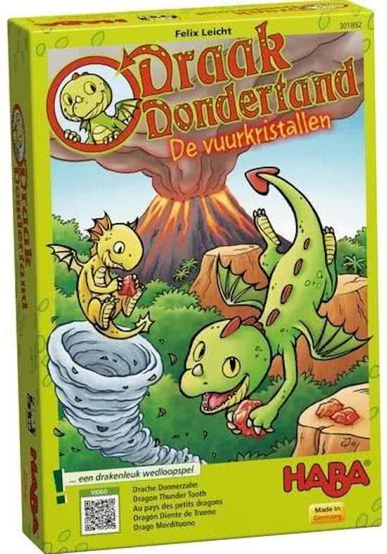 Draak Dondertand: De vuurkristallen Kinderspel (Bordspellen), Haba