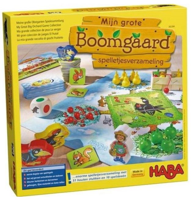 Boomgaard spelletjesverzameling (Bordspellen), Haba
