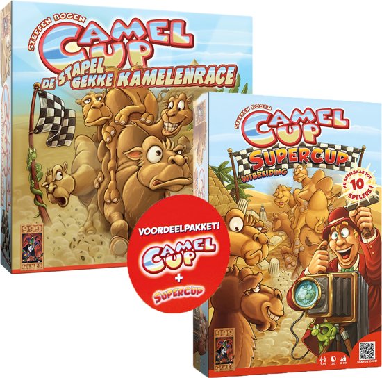 Camel Up + Camel Up Uitbreiding Supercup (Bordspellen), 999 Games