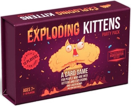 Exploding Kittens Uitbreiding: Party Pack (Bordspellen), Exploding Kittens 