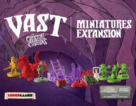 Vast: The Crystal Caverns Uitbreiding: Miniatures (Bordspellen), Leder Games