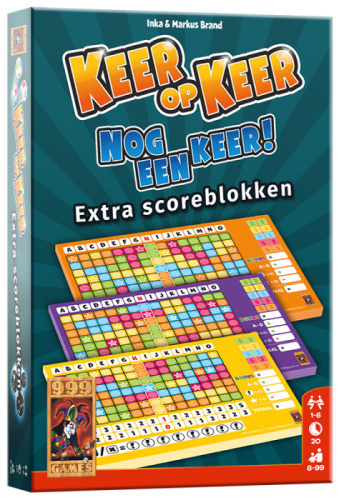Keer Op Keer Nog Een Keer: Extra Scoreblokken (Bordspellen), 999 Games