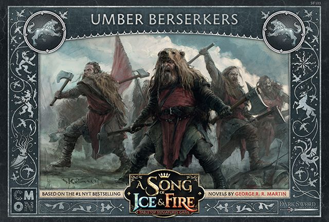 A Song Of Ice & Fire Uitbreiding: Stark Umber Berserkers (Bordspellen), Cool Mini Or Not 